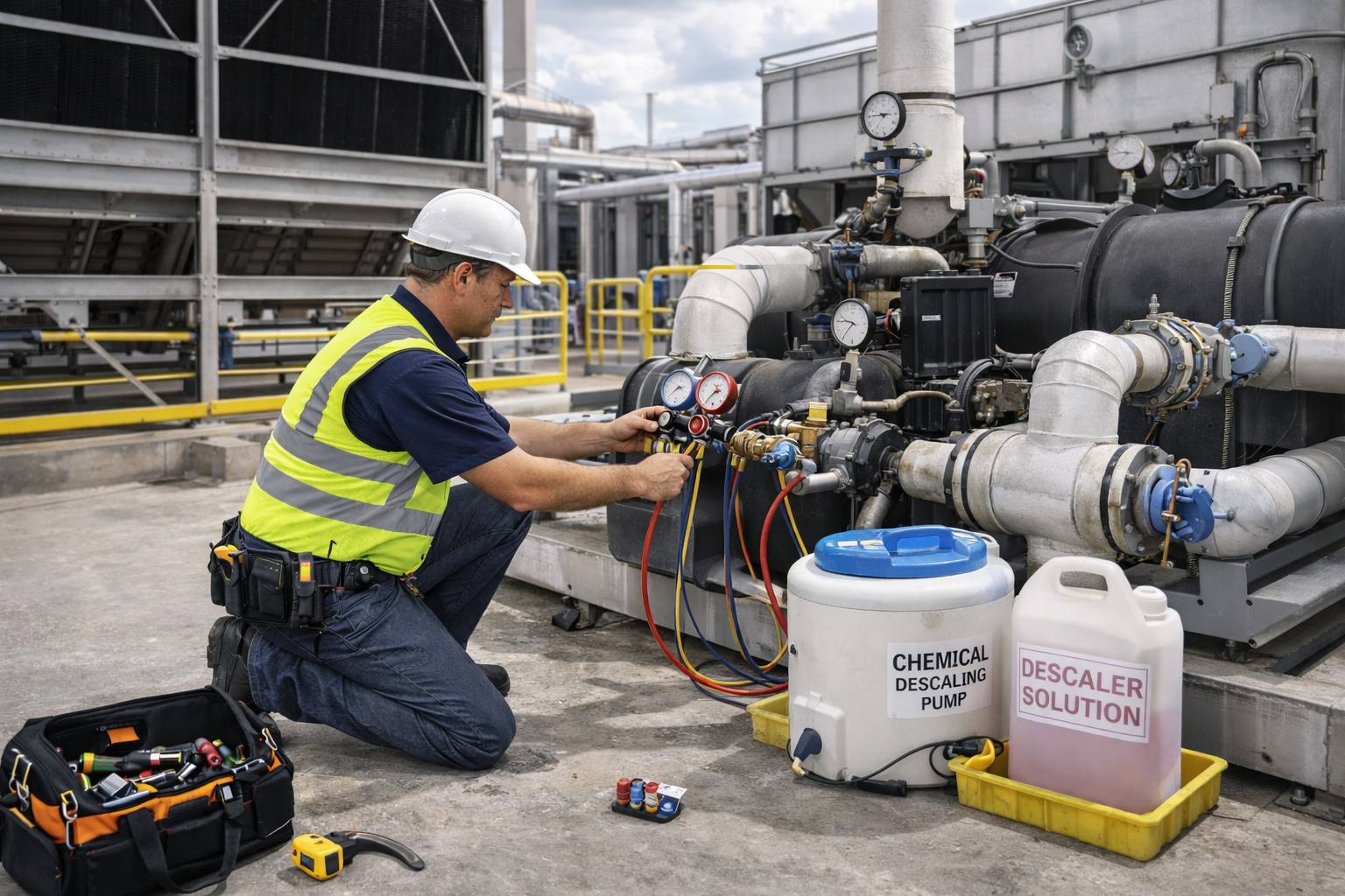 Industrial Chiller Service and Descaling in India